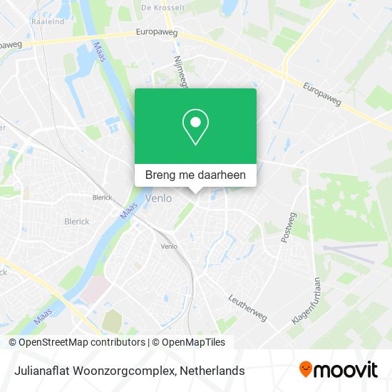 Julianaflat Woonzorgcomplex kaart