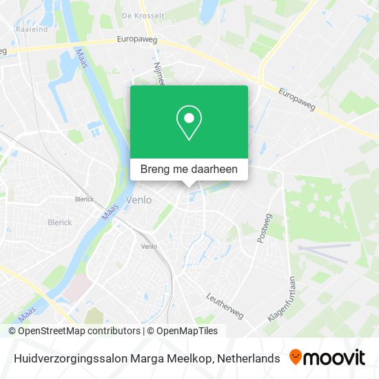 Huidverzorgingssalon Marga Meelkop kaart