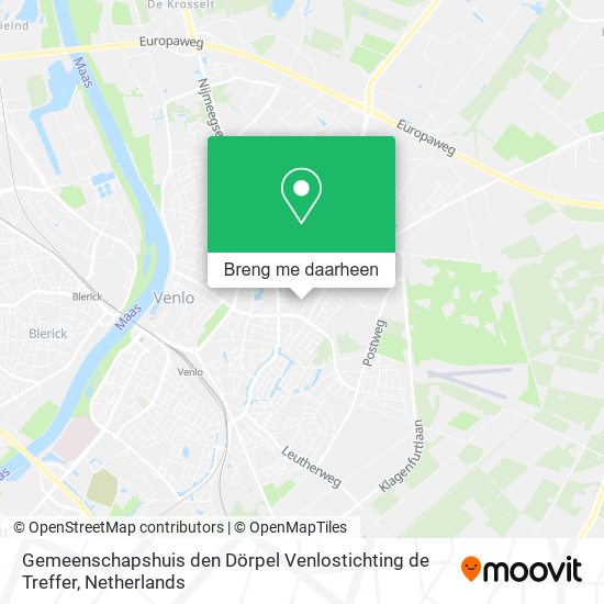 Gemeenschapshuis den Dörpel Venlostichting de Treffer kaart