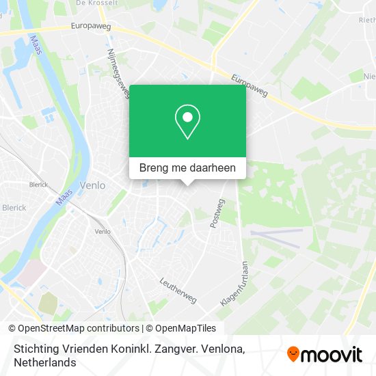Stichting Vrienden Koninkl. Zangver. Venlona kaart