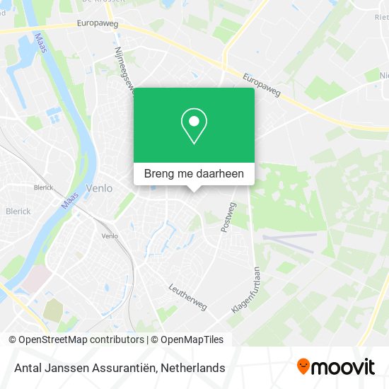 Antal Janssen Assurantiën kaart