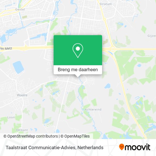 Taalstraat Communicatie-Advies kaart