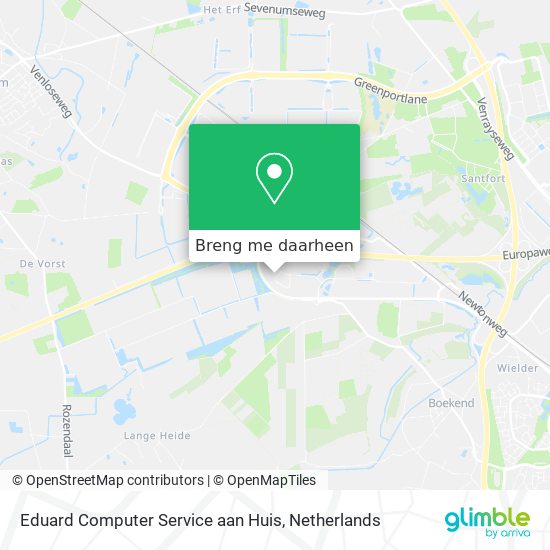 Eduard Computer Service aan Huis kaart