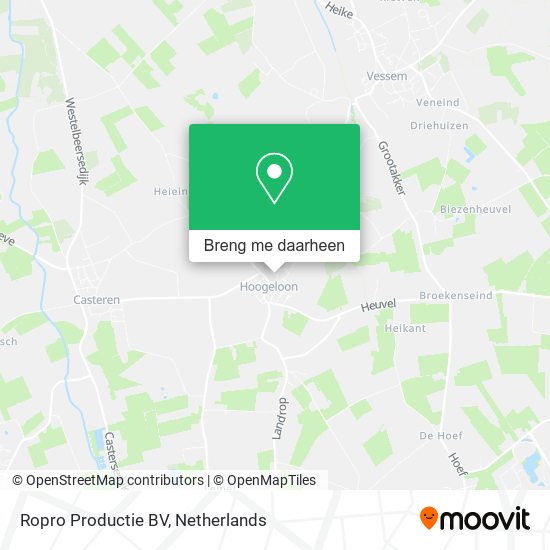 Ropro Productie BV kaart