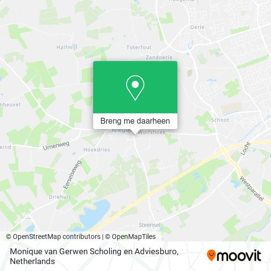 Monique van Gerwen Scholing en Adviesburo kaart