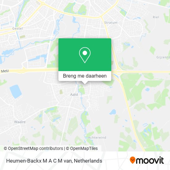 Heumen-Backx M A C M van kaart