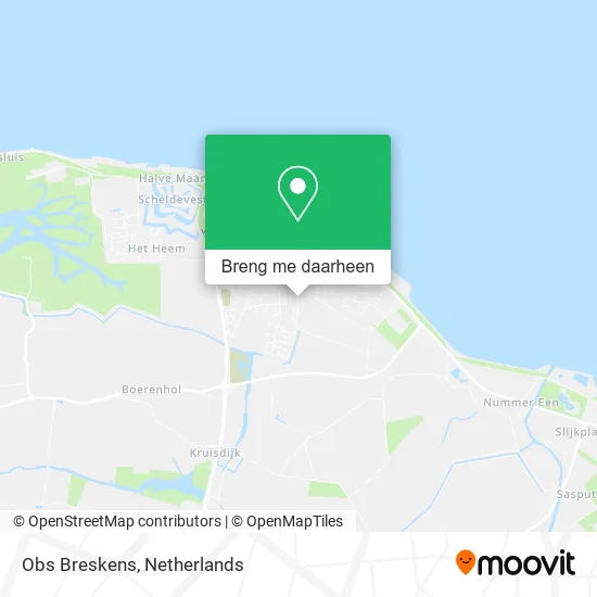 Obs Breskens kaart