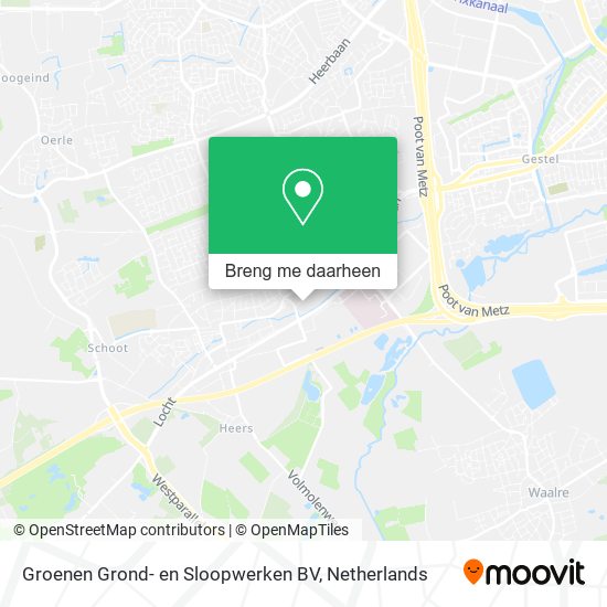 Groenen Grond- en Sloopwerken BV kaart