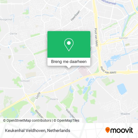 Keukenhal Veldhoven kaart