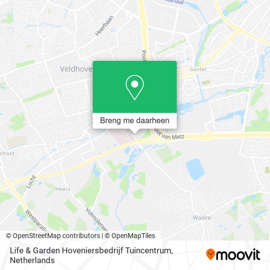 Life & Garden Hoveniersbedrijf Tuincentrum kaart