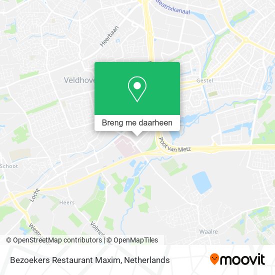 Bezoekers Restaurant Maxim kaart