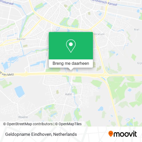 Geldopname Eindhoven kaart