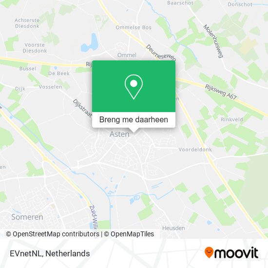 EVnetNL kaart