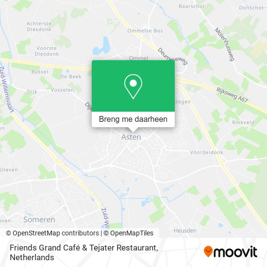 Friends Grand Café & Tejater Restaurant kaart