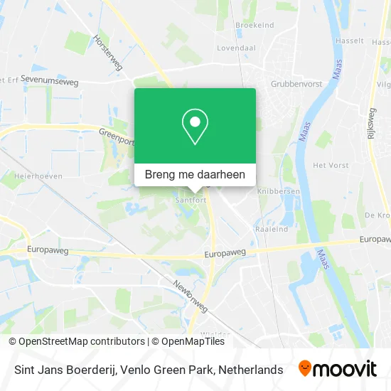Sint Jans Boerderij, Venlo Green Park kaart