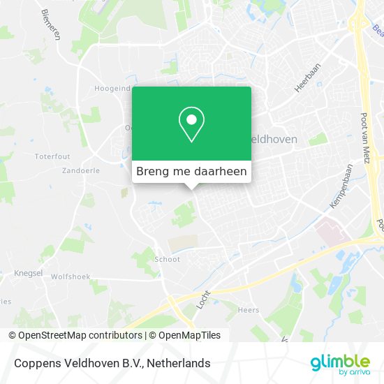 Coppens Veldhoven B.V. kaart