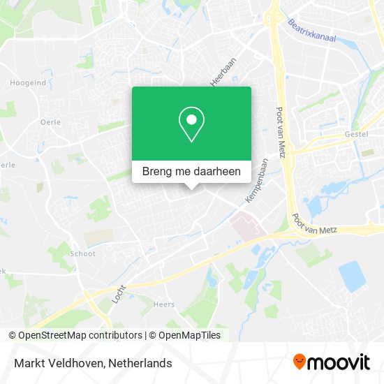 Markt Veldhoven kaart