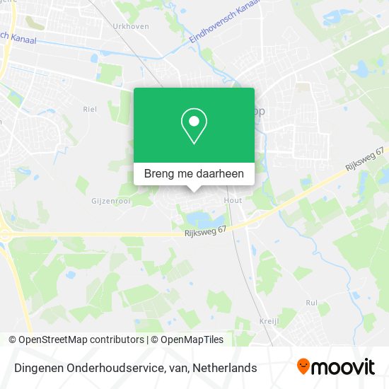 Dingenen Onderhoudservice, van kaart