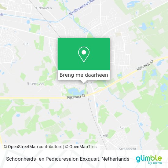 Schoonheids- en Pedicuresalon Exxqusit kaart