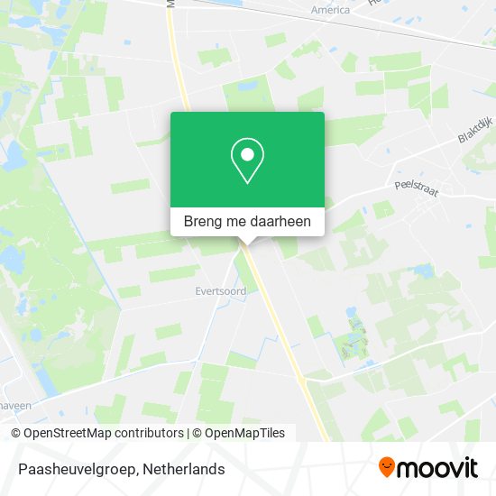 Paasheuvelgroep kaart