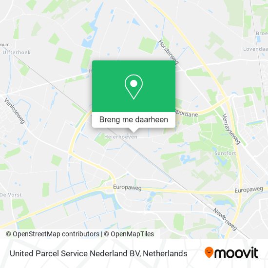 United Parcel Service Nederland BV kaart