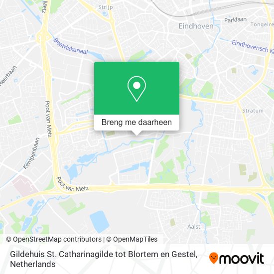 Gildehuis St. Catharinagilde tot Blortem en Gestel kaart