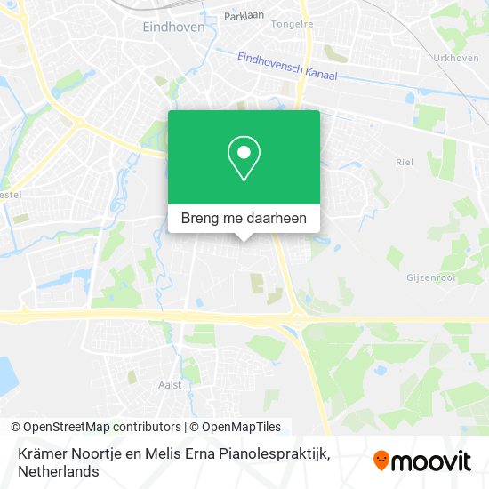 Krämer Noortje en Melis Erna Pianolespraktijk kaart