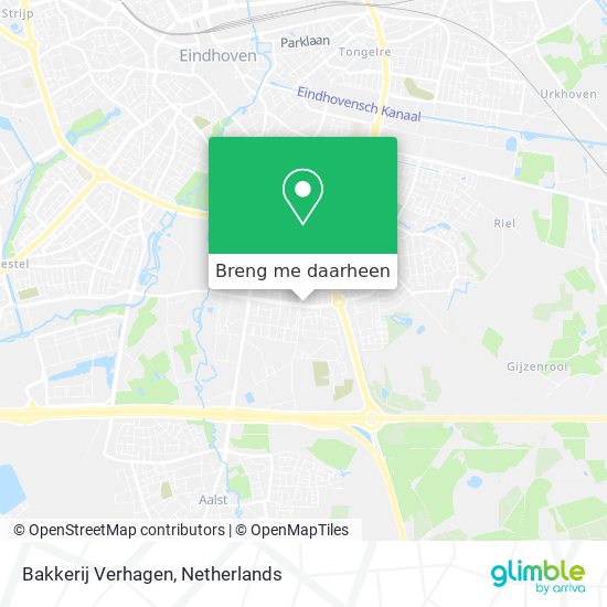 Bakkerij Verhagen kaart