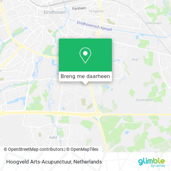 Hoogveld Arts-Acupunctuur kaart