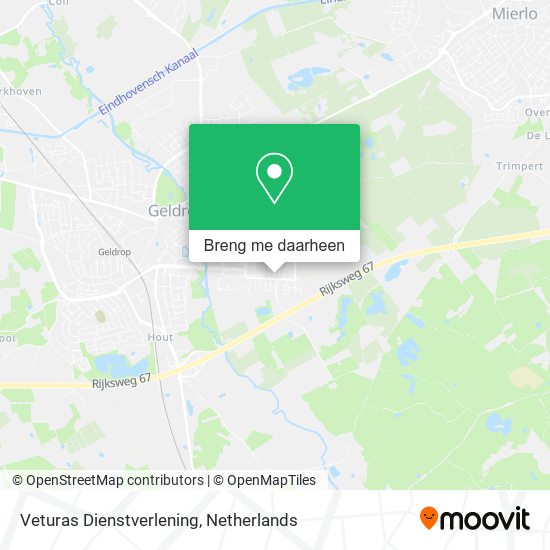 Veturas Dienstverlening kaart