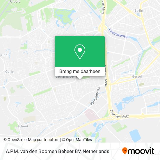 A.P.M. van den Boomen Beheer BV kaart