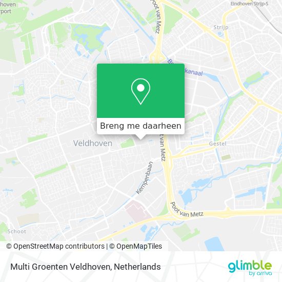 Multi Groenten Veldhoven kaart