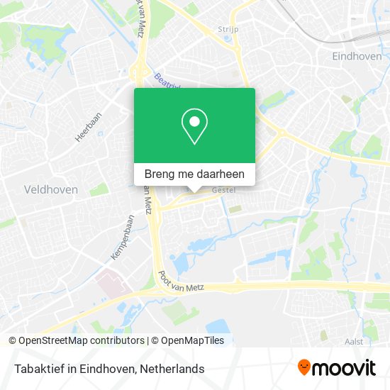 Tabaktief in Eindhoven kaart