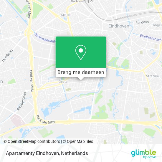 Apartamenty Eindhoven kaart