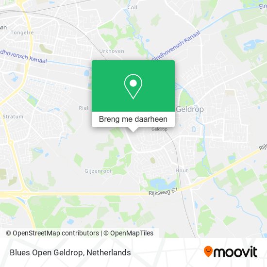 Blues Open Geldrop kaart