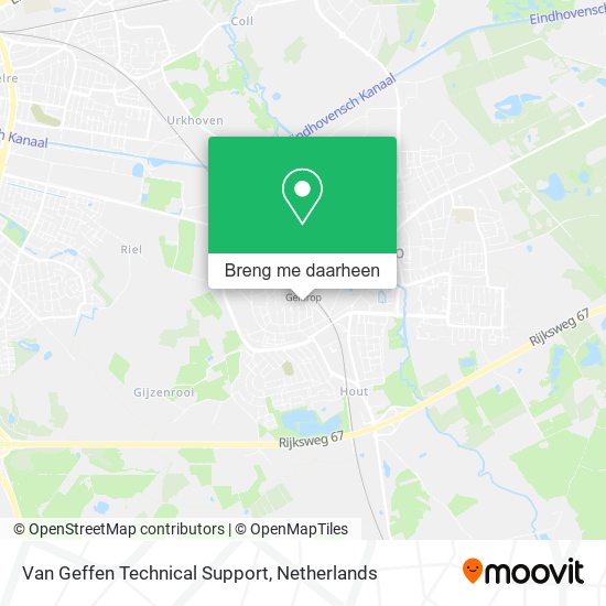 Van Geffen Technical Support kaart
