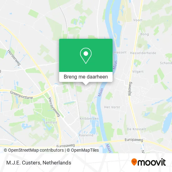 M.J.E. Custers kaart