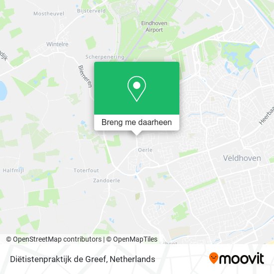 Diëtistenpraktijk de Greef kaart