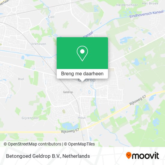 Betongoed Geldrop B.V. kaart