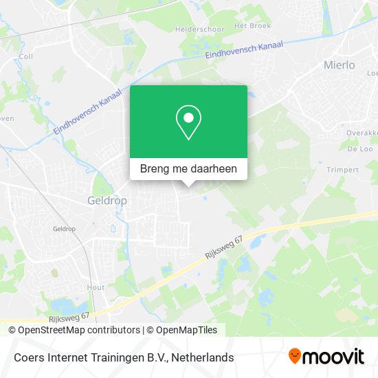 Coers Internet Trainingen B.V. kaart