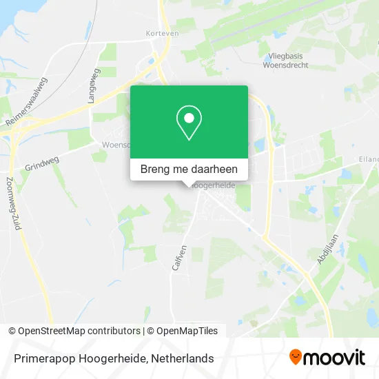 Primerapop Hoogerheide kaart