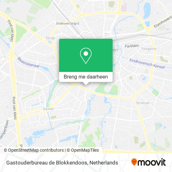 Gastouderbureau de Blokkendoos kaart