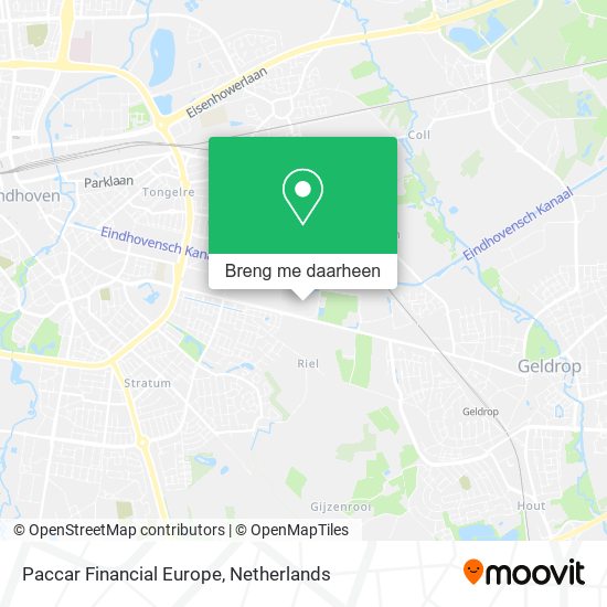 Paccar Financial Europe kaart