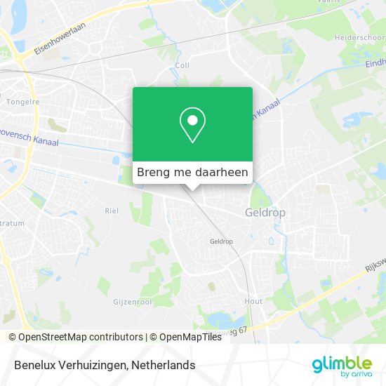 Benelux Verhuizingen kaart