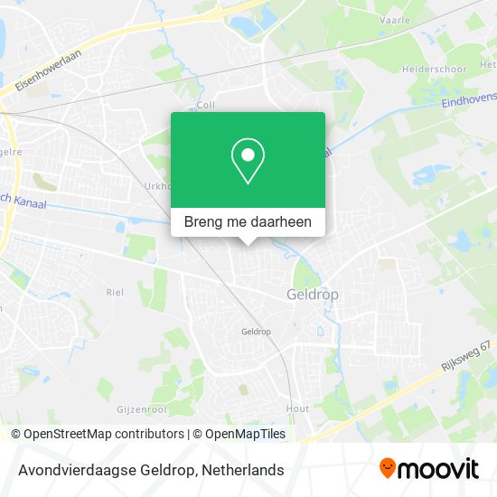 Avondvierdaagse Geldrop kaart