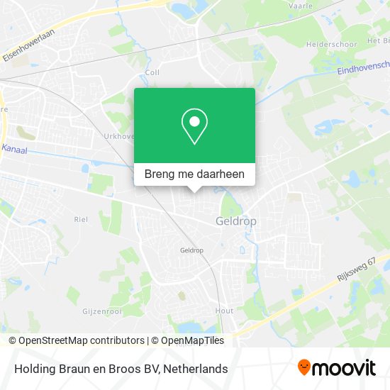 Holding Braun en Broos BV kaart