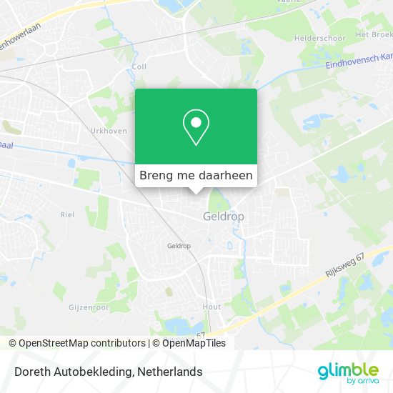 Doreth Autobekleding kaart