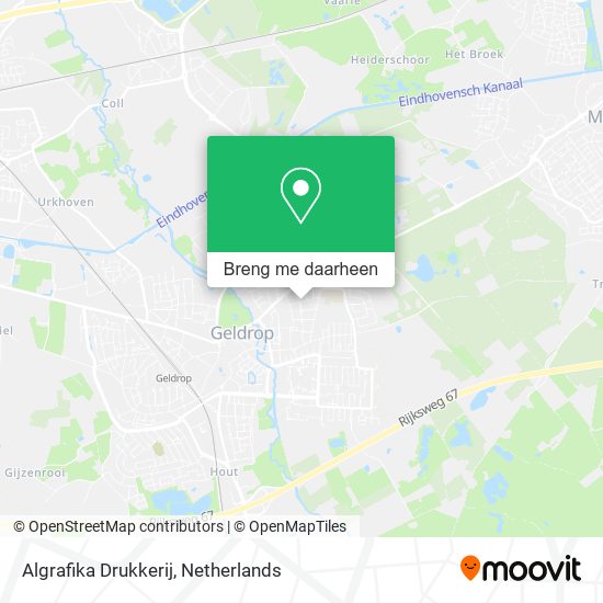 Algrafika Drukkerij kaart