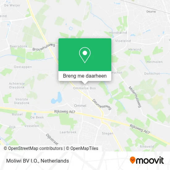 Moliwi BV I.O. kaart