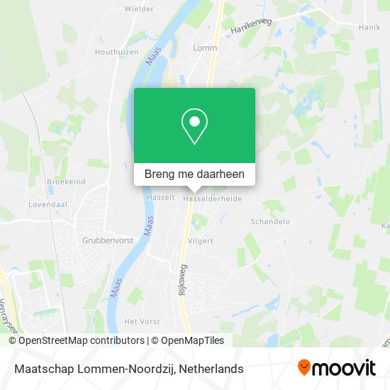 Maatschap Lommen-Noordzij kaart